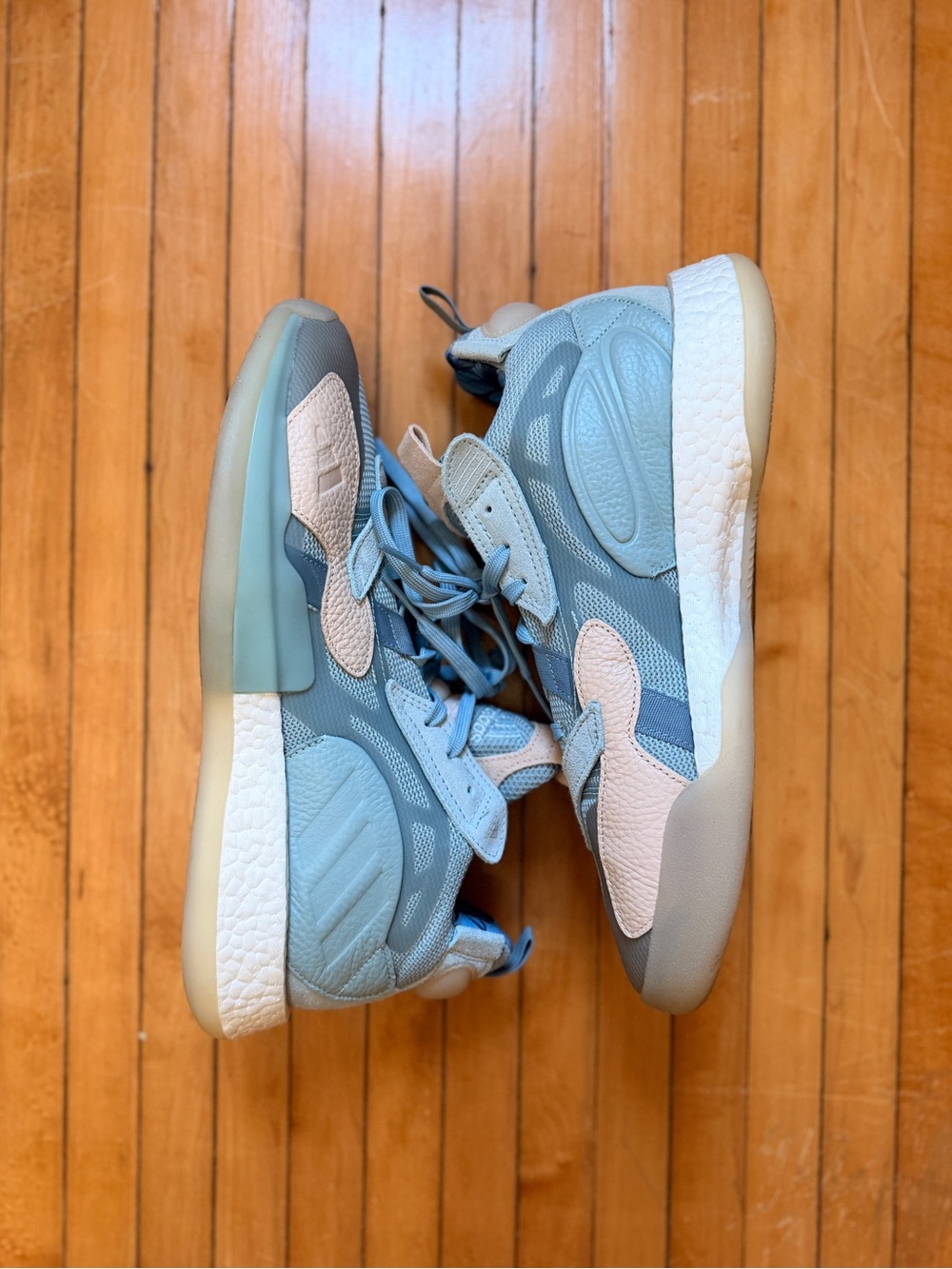 Adidas ZONE BOOST PUSHA T 'King Push' Blue Mens Basketball Shoe FW4978 Sz. 11